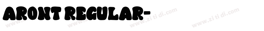 Aront Regular字体转换